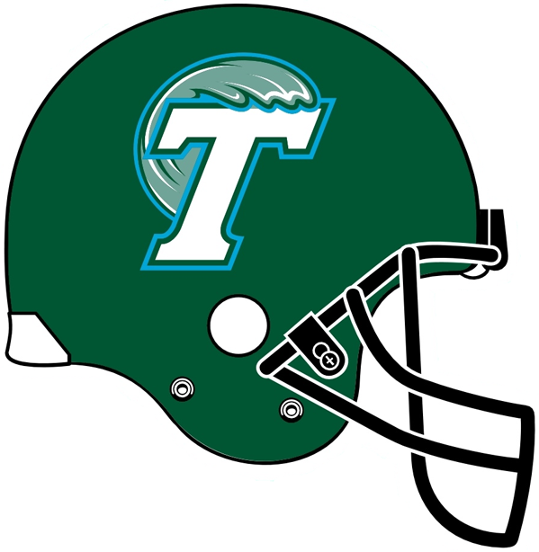 Tulane Green Wave 1998-Pres Helmet Logo diy fabric transfers